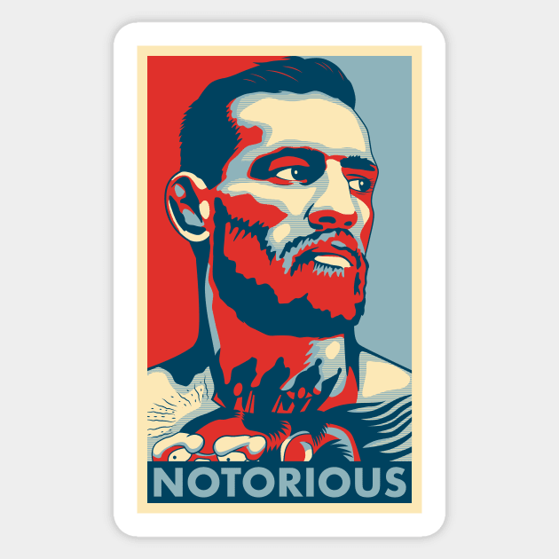 Conor McGregor "Hope" Poster Sticker by Woah_Jonny